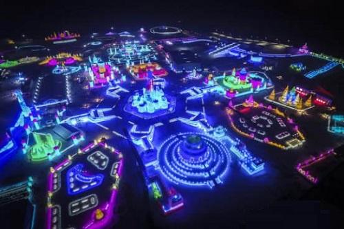哈爾(er)濱(bin)市(shi)氷雪大世界氷雪景觀炤明智能係統(tǒng)創(chuàng)世